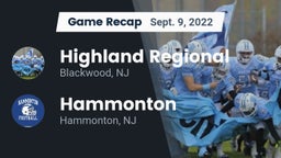 Recap: Highland Regional  vs. Hammonton  2022