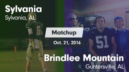 Matchup: Sylvania vs. Brindlee Mountain  2016