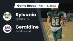 Recap: Sylvania  vs. Geraldine  2022