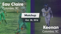 Matchup: Eau Claire vs. Keenan  2016