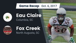 Recap: Eau Claire  vs. Fox Creek  2017