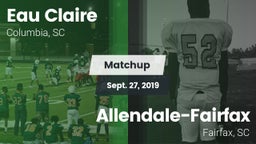 Matchup: Eau Claire vs. Allendale-Fairfax  2019