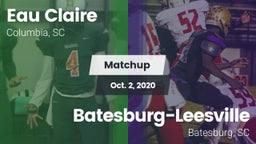Matchup: Eau Claire vs. Batesburg-Leesville  2020