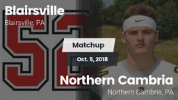 Matchup: Blairsville vs. Northern Cambria  2018