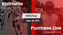 Matchup: Blairsville vs. Purchase Line  2019
