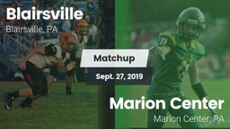 Matchup: Blairsville vs. Marion Center  2019