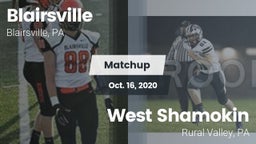 Matchup: Blairsville vs. West Shamokin  2020