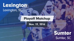 Matchup: Lexington vs. Sumter  2016