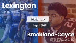 Matchup: Lexington vs. Brookland-Cayce  2017