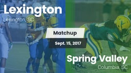 Matchup: Lexington vs. Spring Valley  2017