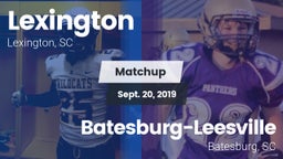 Matchup: Lexington vs. Batesburg-Leesville  2019