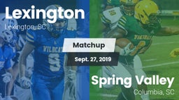 Matchup: Lexington vs. Spring Valley  2019