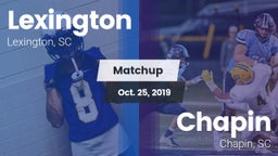 Matchup: Lexington vs. Chapin  2019