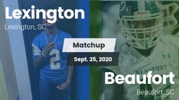Matchup: Lexington vs. Beaufort  2020