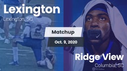 Matchup: Lexington vs. Ridge View  2020