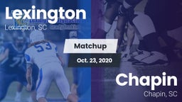 Matchup: Lexington vs. Chapin  2020