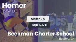 Matchup: Homer vs. Beekman Charter School 2018