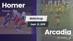 Matchup: Homer vs. Arcadia  2018