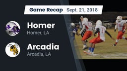 Recap: Homer  vs. Arcadia  2018