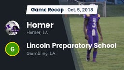 Recap: Homer  vs. Lincoln Preparatory School 2018