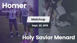 Matchup: Homer vs. Holy Savior Menard 2019