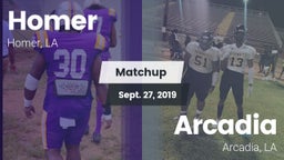 Matchup: Homer vs. Arcadia  2019