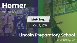 Matchup: Homer vs. Lincoln Preparatory School 2019