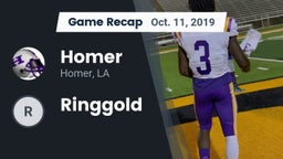 Recap: Homer  vs. Ringgold 2019