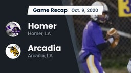 Recap: Homer  vs. Arcadia  2020