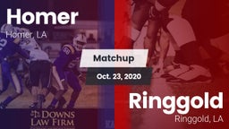 Matchup: Homer vs. Ringgold  2020