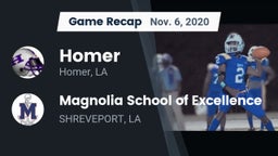 Recap: Homer  vs. Magnolia School of Excellence 2020