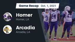 Recap: Homer  vs. Arcadia  2021