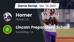 Recap: Homer  vs. Lincoln Preparatory School 2021