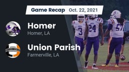 Recap: Homer  vs. Union Parish  2021