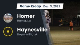 Recap: Homer  vs. Haynesville  2021