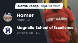 Recap: Homer  vs. Magnolia School of Excellence 2022
