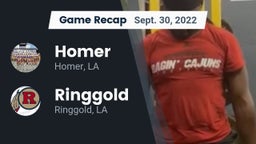 Recap: Homer  vs. Ringgold  2022