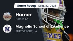 Recap: Homer  vs. Magnolia School of Excellence 2023