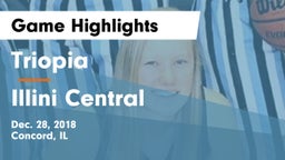 Triopia  vs Illini Central Game Highlights - Dec. 28, 2018