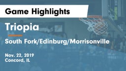 Triopia  vs South Fork/Edinburg/Morrisonville  Game Highlights - Nov. 22, 2019