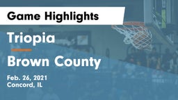 Triopia  vs Brown County  Game Highlights - Feb. 26, 2021