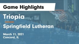 Triopia  vs Springfield Lutheran  Game Highlights - March 11, 2021