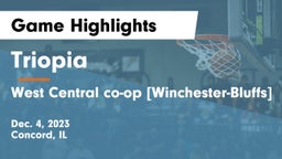 Triopia  vs West Central co-op [Winchester-Bluffs]  Game Highlights - Dec. 4, 2023