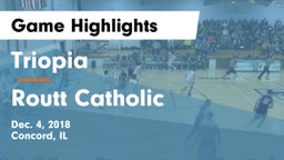 Triopia  vs Routt Catholic  Game Highlights - Dec. 4, 2018