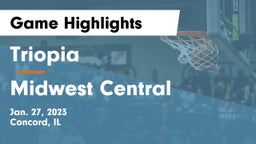 Triopia  vs Midwest Central  Game Highlights - Jan. 27, 2023