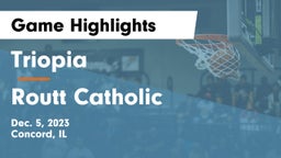 Triopia  vs Routt Catholic Game Highlights - Dec. 5, 2023