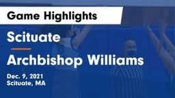 Scituate  vs Archbishop Williams  Game Highlights - Dec. 9, 2021