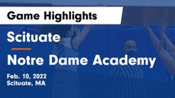 Scituate  vs Notre Dame Academy Game Highlights - Feb. 10, 2022