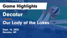 Decatur  vs Our Lady of the Lakes  Game Highlights - Sept. 16, 2023