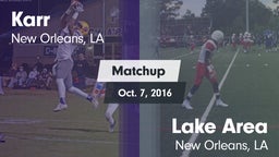 Matchup: Karr vs. Lake Area  2016